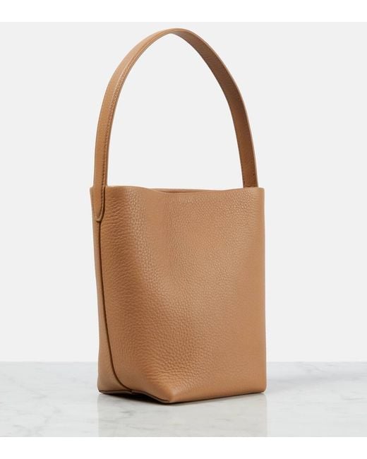 The Row Brown N/s Park Leather Shoulder Bag