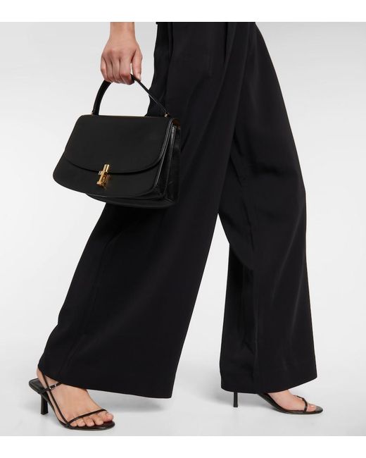 Co. Black High-Rise Jersey Wide-Leg Pants