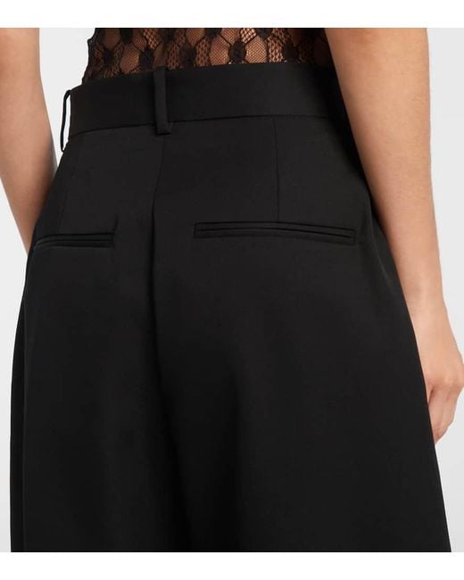 Isabel Marant Blue Janice High-Rise Wool Cropped Pants