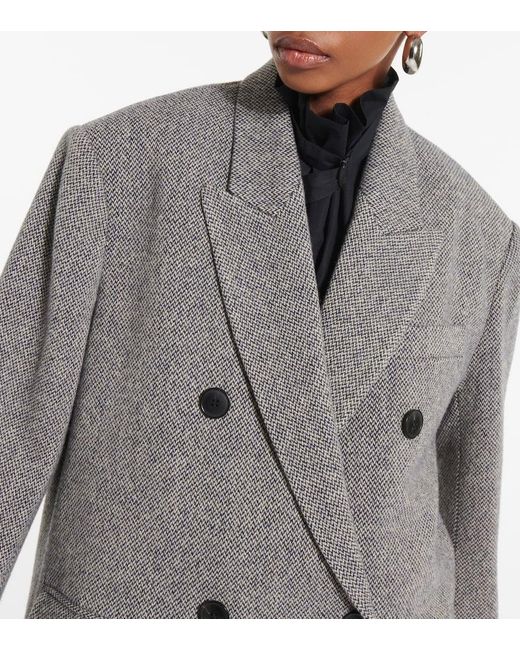 Isabel Marant Gray Wool Coat 'Lexana'