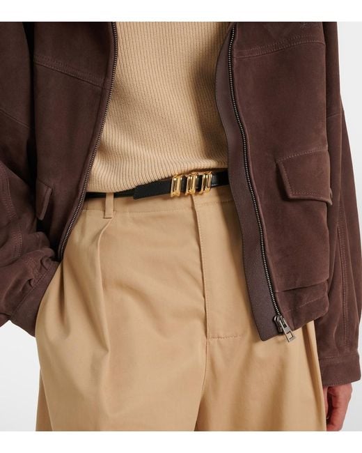 Loewe Black Coil Leather Belt