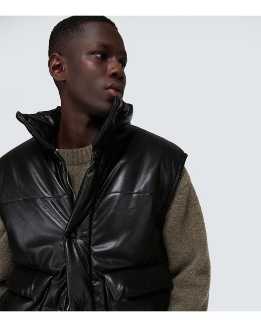 Nanushka Black Jovan Puffer Vest for men