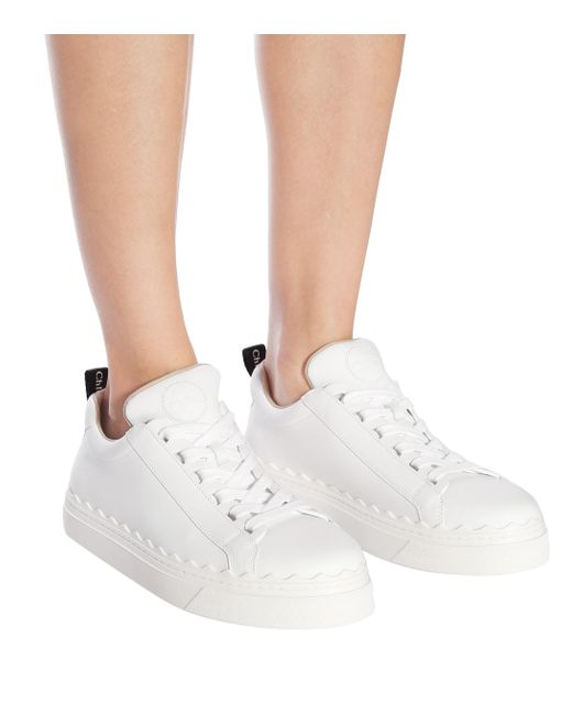 white chloe trainers