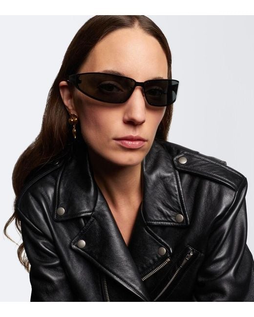 Saint Laurent Gray Sl 963 Shield Sunglasses