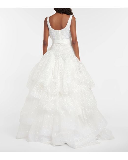 White 2024 embroidered gown