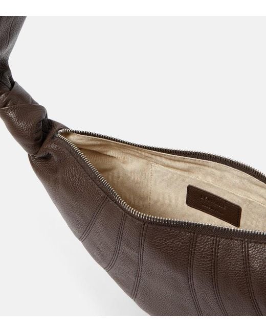 Lemaire Brown Croissant Small Leather Shoulder Bag