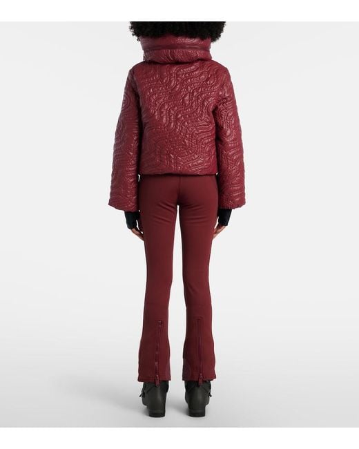 Goldbergh Red Solaria Quilted Down Ski Jacket