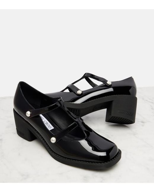 Jimmy Choo Black Pumps Adeline 60 Aus Lackleder