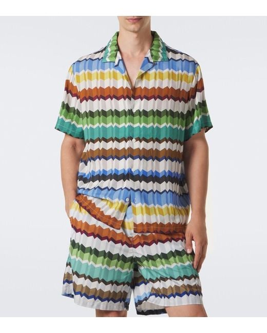 Missoni Hemd Zigzag in Green für Herren