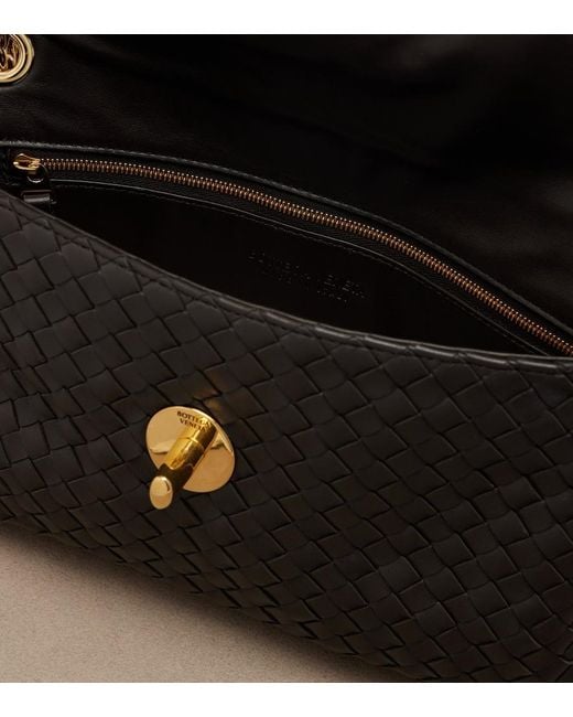 Bottega Veneta Black Madison Medium Leather Shoulder Bag