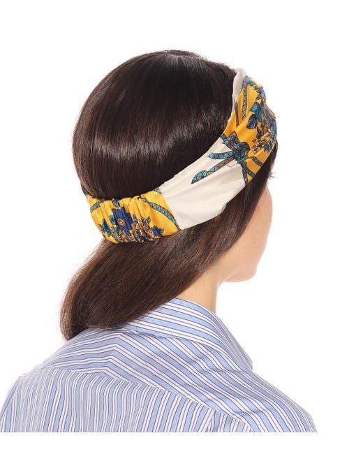 Gucci Haarband aus Seide in Blau | Lyst DE