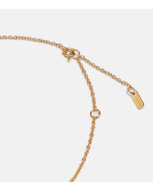 Chloé Metallic Crystal-Embellished Pendant Necklace