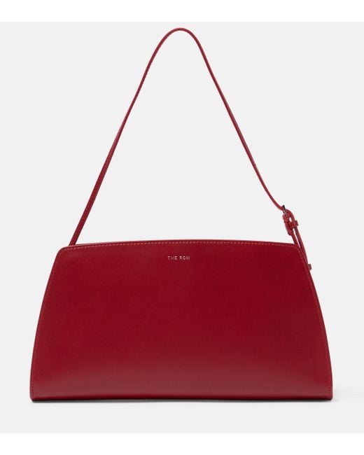 The Row Red Dalia Leather Shoulder Bag