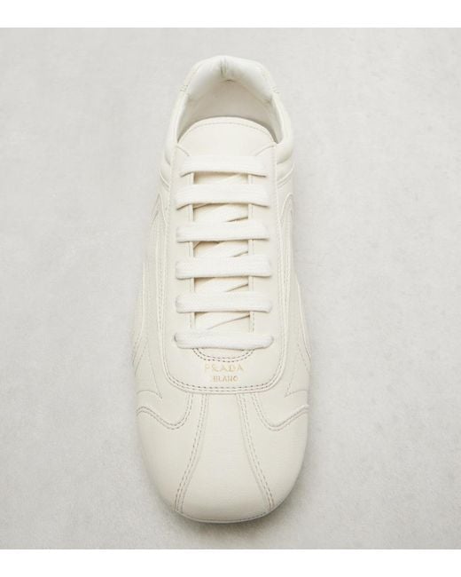 Prada White Montecarlo Re-Edition 2005 Leather Sneakers
