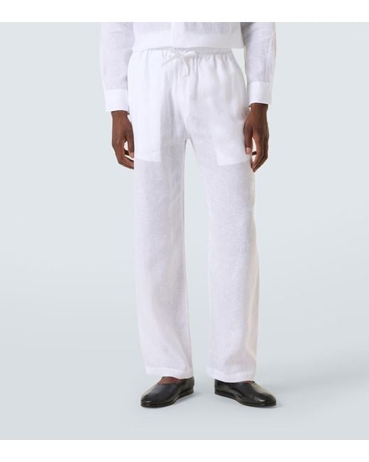 Saman Amel Weite Hose Aus Leinen in Natural für Herren