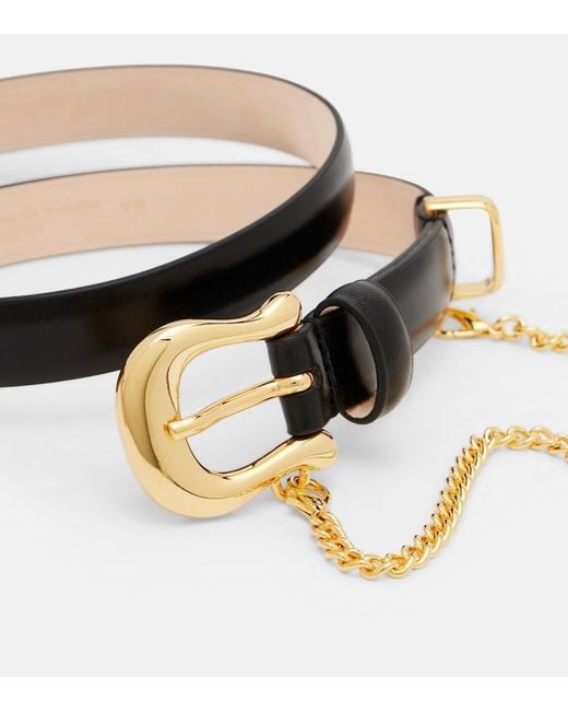 DEHANCHE Black Luzia Leather Belt