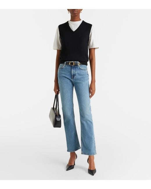 TOVE Blue Marlo Straight Jeans
