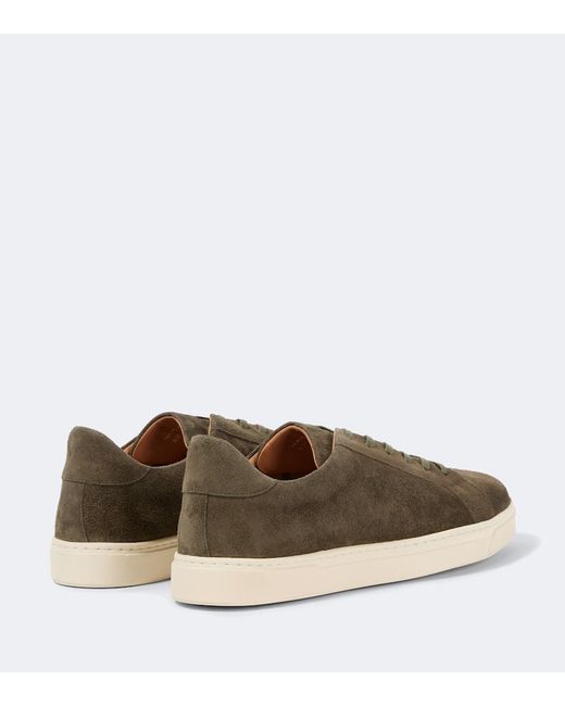 George Cleverley Brown Jack Ii Suede Sneakers for men