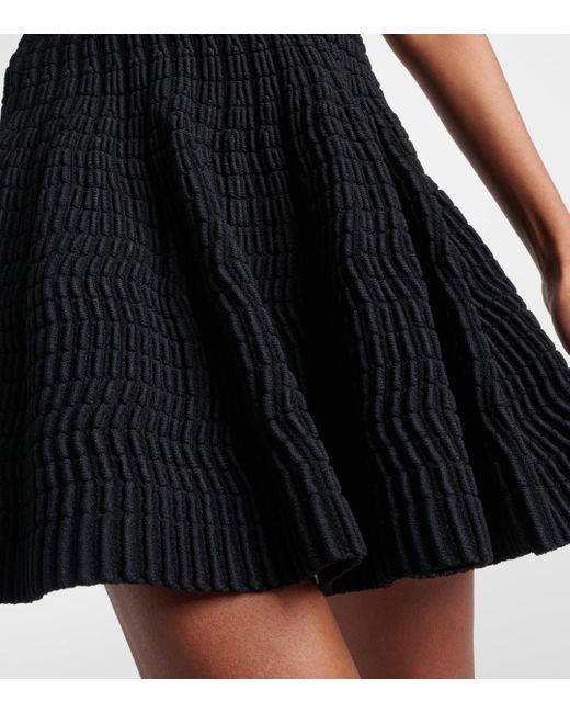 Alaïa Black High-rise Miniskirt