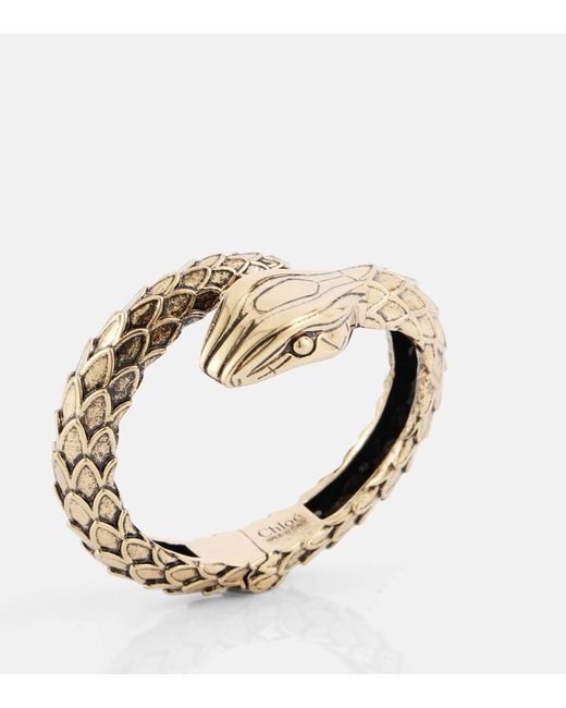 Chloé Metallic Armreif Snake