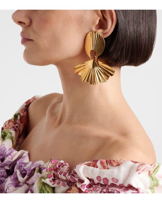 Pendientes Nerissa Chapado En Oro Jennifer Behr de color Metallic