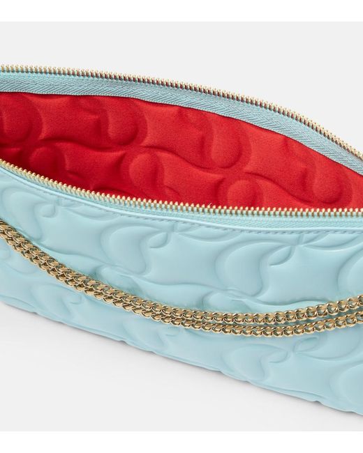 Christian Louboutin Blue Loubila Leather Crossbody Bag