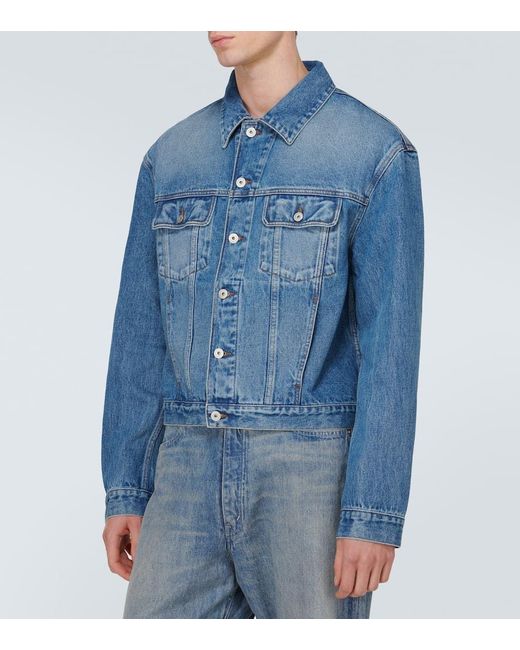 Jacquemus Medium Washed Denim Jacket in Blue für Herren