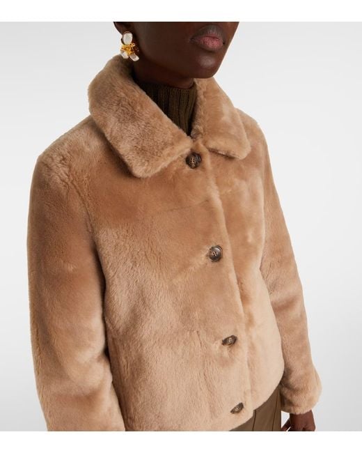 Yves Salomon Natural Shearling Jacket