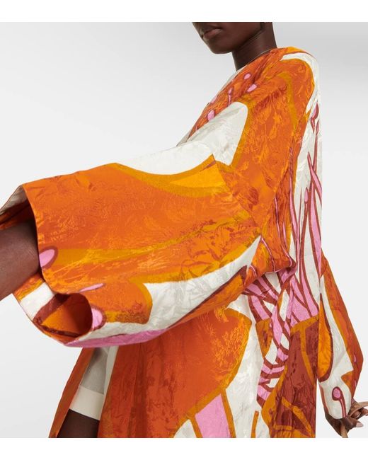 Johanna Ortiz Orange Bedruckter Kimono