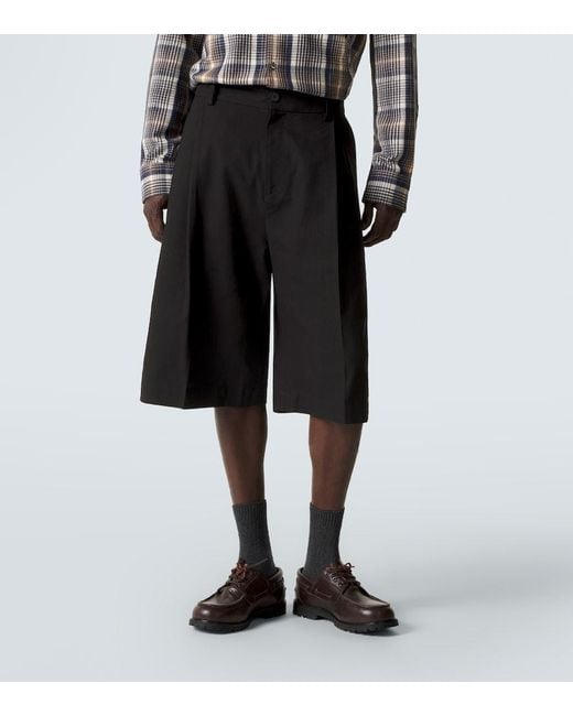 Bermuda di Studio Nicholson in Black da Uomo
