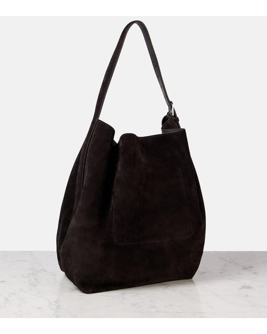 Totême  Black Suede Tote Bag