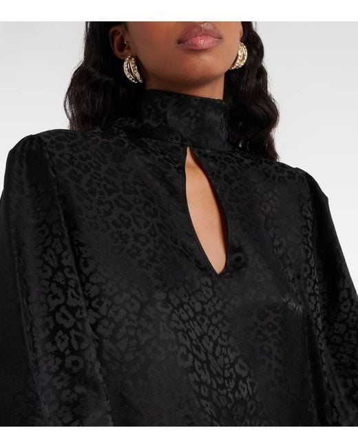 Blusa de jacquard con aberturas Nina Ricci de color Black