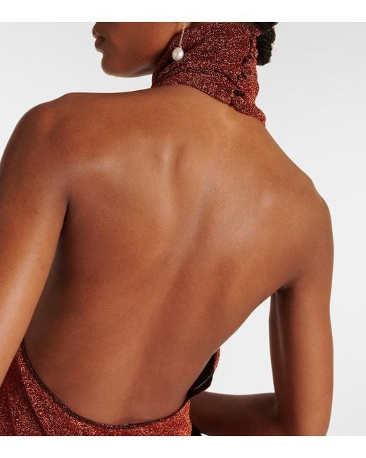 Oseree Purple Lumiere Maxi Dress
