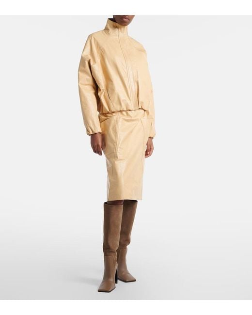 Alaïa Natural Leather Jacket