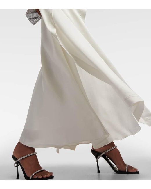 Novia - vestido de fiesta Amory con capa Jonathan Simkhai de color White