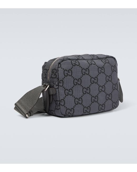Gucci Black GG Medium Crossbody Bag for men
