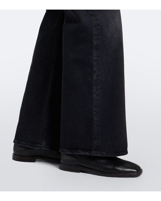 Citizens of Humanity Black Nora Wide-Leg Jeans