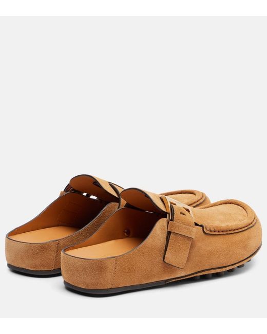 Tod's Brown Suede Mules