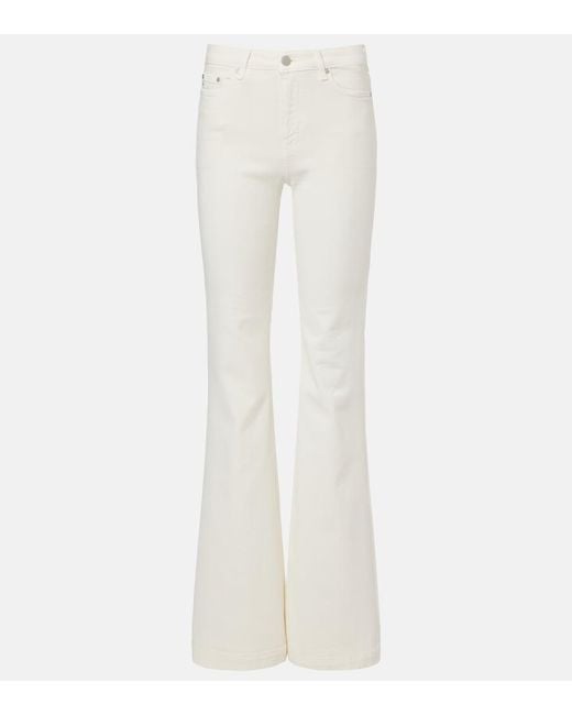 AG Jeans White Tropea Flared Jeans