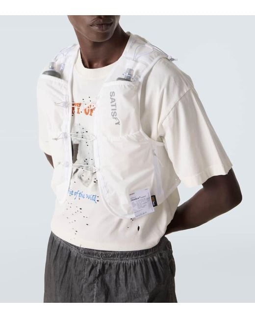 Satisfy Laufweste Justice Cordura in White für Herren