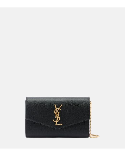 Saint Laurent Black Uptown Leather Cross-body Bag