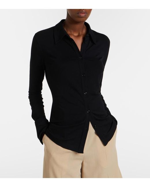 Totême Black Jersey Shirt