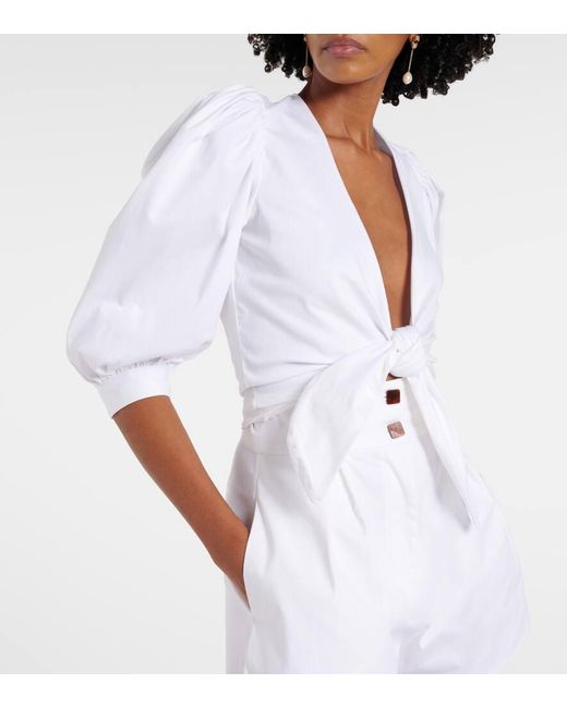 Top Cropped di Adriana Degreas in White