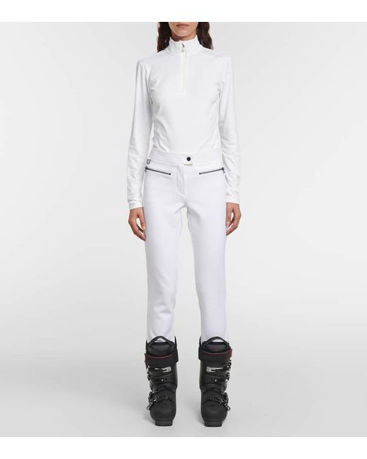 Bogner White Medita Jersey High-Neck Top