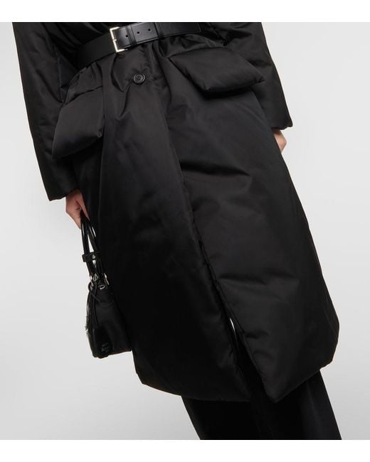 Prada Black Padded Re-Nylon Coat