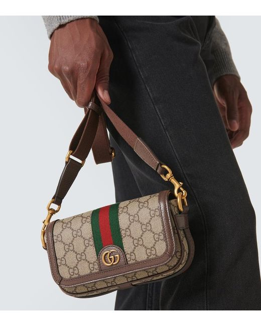 Gucci Multicolor Ophidia Gg Canvas Mini Crossbody Bag for men