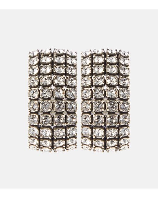 Balenciaga Metallic Ear Cuffs Glam mit Kristallen
