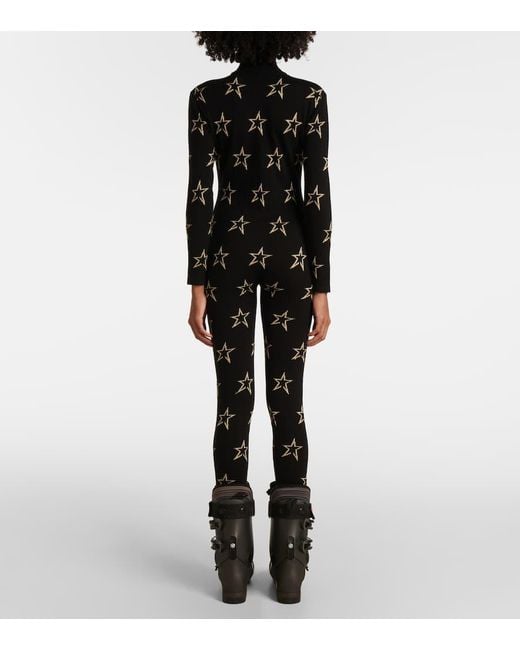 Perfect Moment Black Ski-Overall Floro Aus Einem Wollgemisch