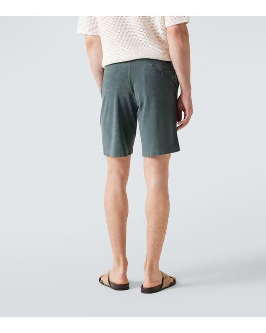 Fedeli Shorts Aus Frottee in Green für Herren
