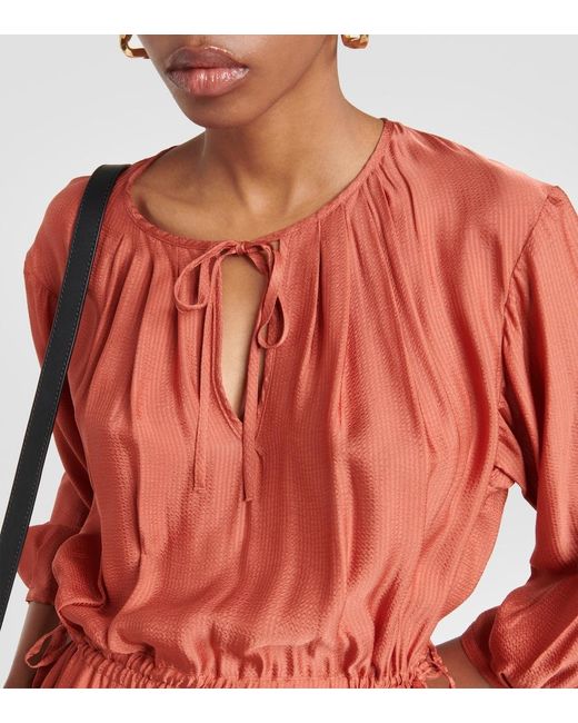 Robe Midi Eve A.P.C. en coloris Red